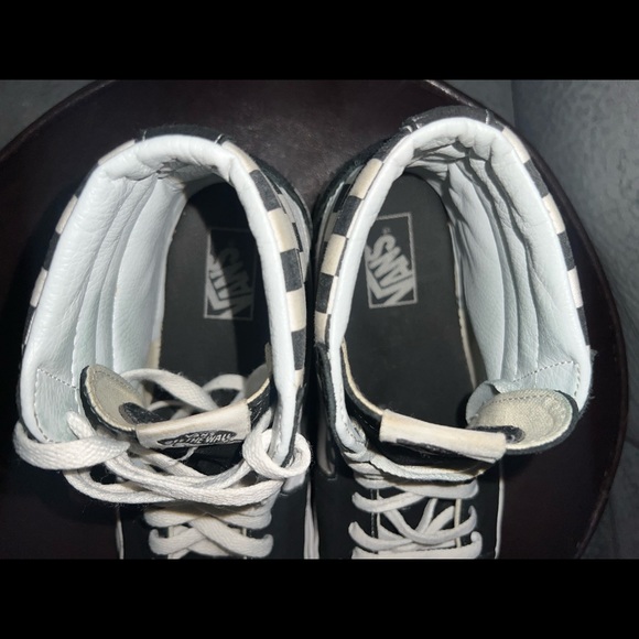 Vans Old Skool Checkerboard Skateboarding High Tops size 9.5 - Picture 13 of 14